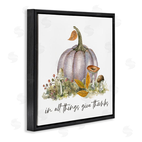 Stupell Industries Livi Finn | Give Thanks Pumpkins