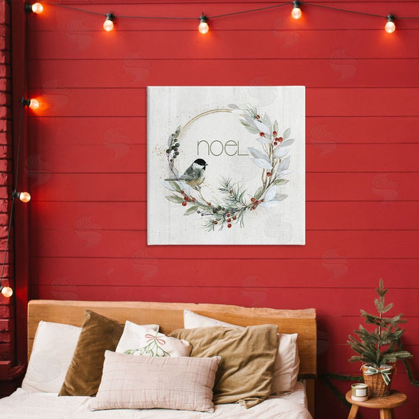 Stupell Industries Livi Finn | Simple Noel Wreath