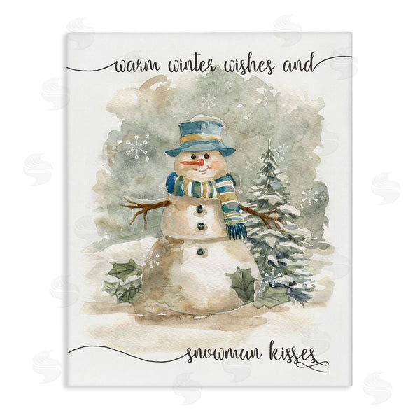 stupell industries Livi Finn | Snowman Kisses Phrase
