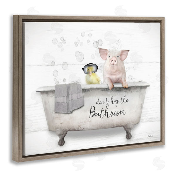 Stupell Industries Lori Deiter | Don't Hog Bathroom
