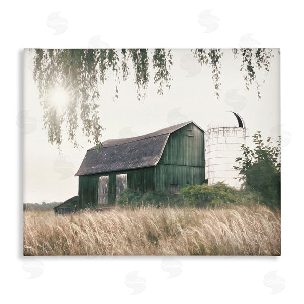 stupell industries Lori Deiter | Green Rustic Barn