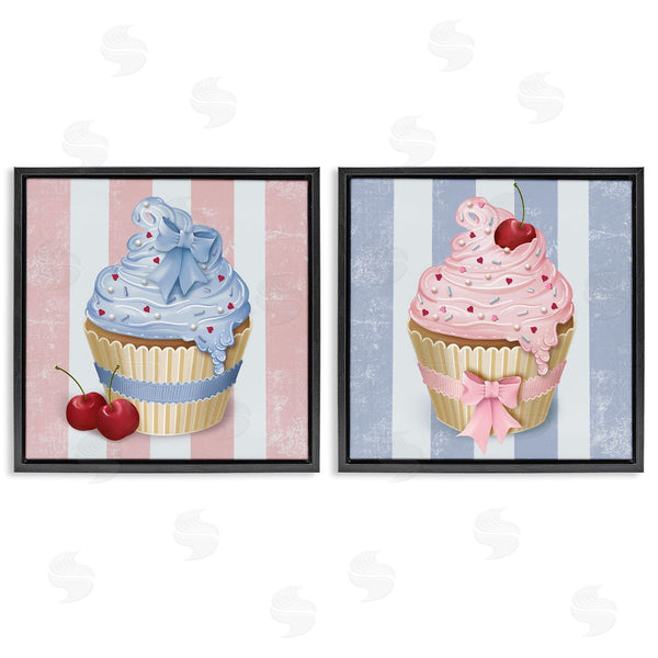 Stupell Industries Lori Mosley | Pink & Blue Cupcakes