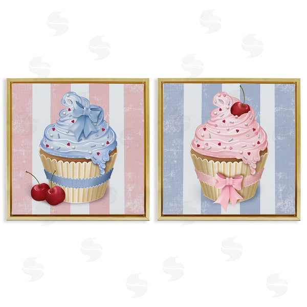 Stupell Industries Lori Mosley | Pink & Blue Cupcakes