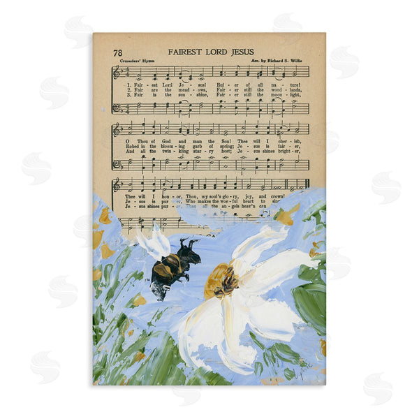 stupell industries Lucille Price | Floral Music Hymn
