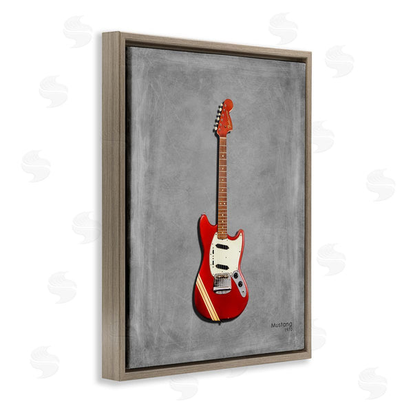 Stupell Industries Mark Rogan | Red Guitar On Grey