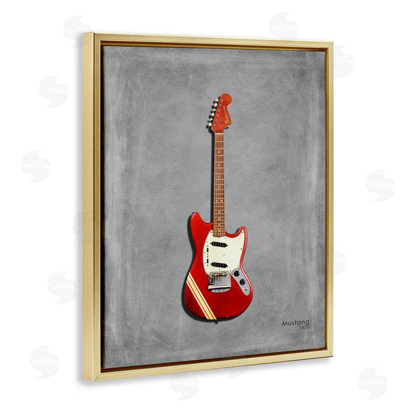 Stupell Industries Mark Rogan | Red Guitar On Grey