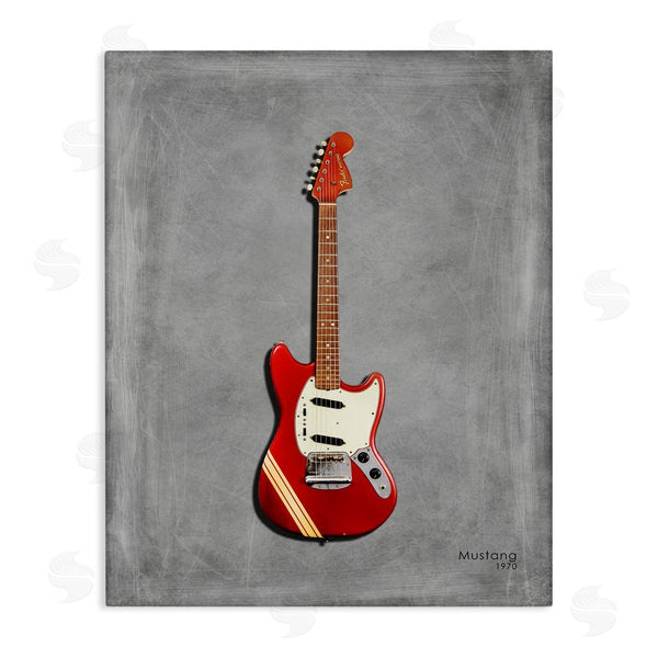 stupell industries Mark Rogan | Red Guitar on Grey