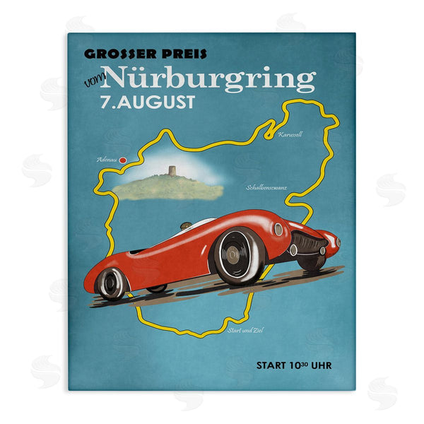 stupell industries Mark Rogan | Vintage Race Red Car