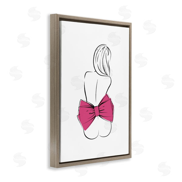 Stupell Industries Martina Pavlova | Pink Bow Nude