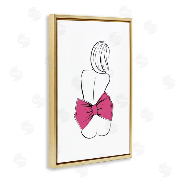 Stupell Industries Martina Pavlova | Pink Bow Nude