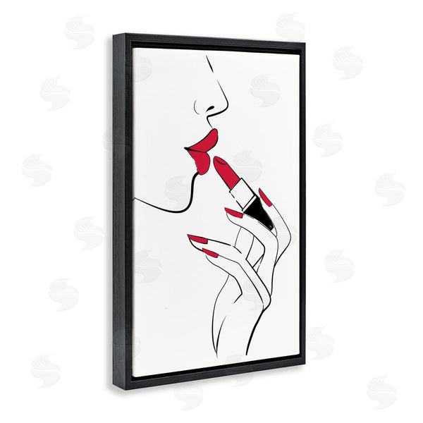 Stupell Industries Martina Pavlova | Red Lips Makeup