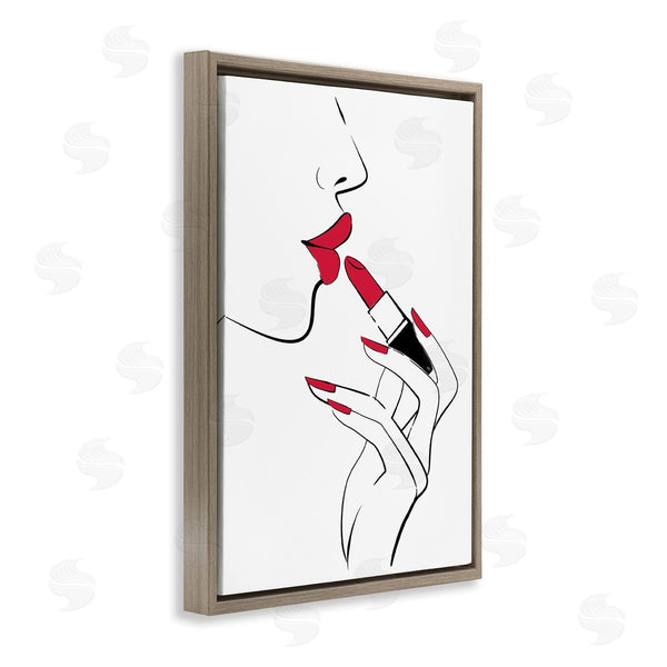 Stupell Industries Martina Pavlova | Red Lips Makeup