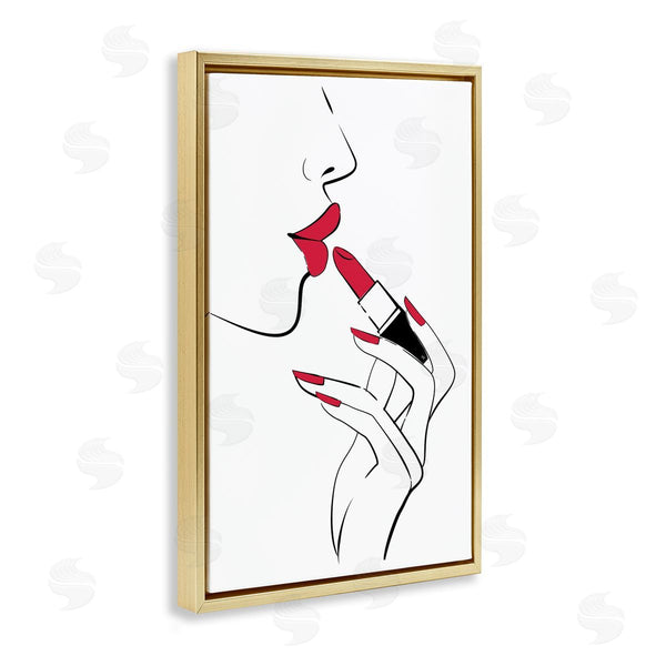 Stupell Industries Martina Pavlova | Red Lips Makeup