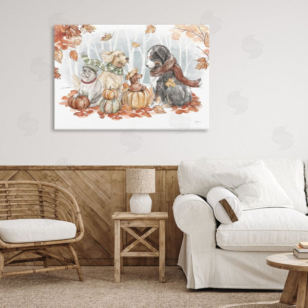 Stupell Industries Mary Urban | Autumn Fun Dogs