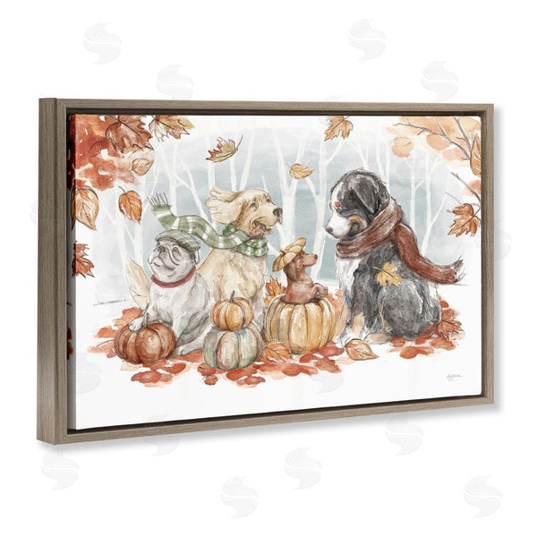 Stupell Industries Mary Urban | Autumn Fun Dogs