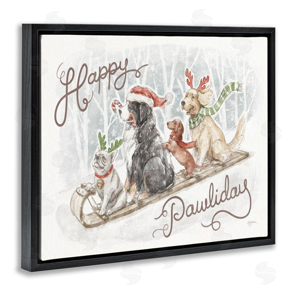Stupell Industries Mary Urban | Happy Pawliday Dogs