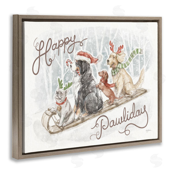 Stupell Industries Mary Urban | Happy Pawliday Dogs