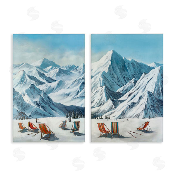 stupell industries Max Maxx | Lounging At Ski Lifts