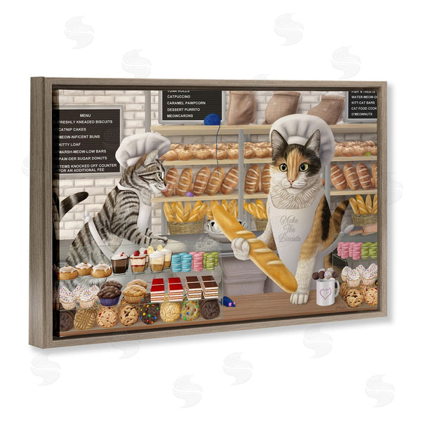 Stupell Industries Mehu Art | Meow Bakery Funny Cats
