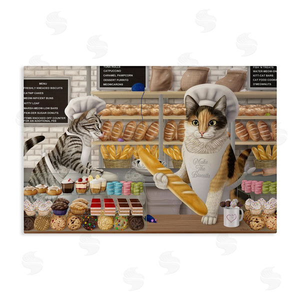 stupell industries Mehu Art | Meow Bakery Funny Cats