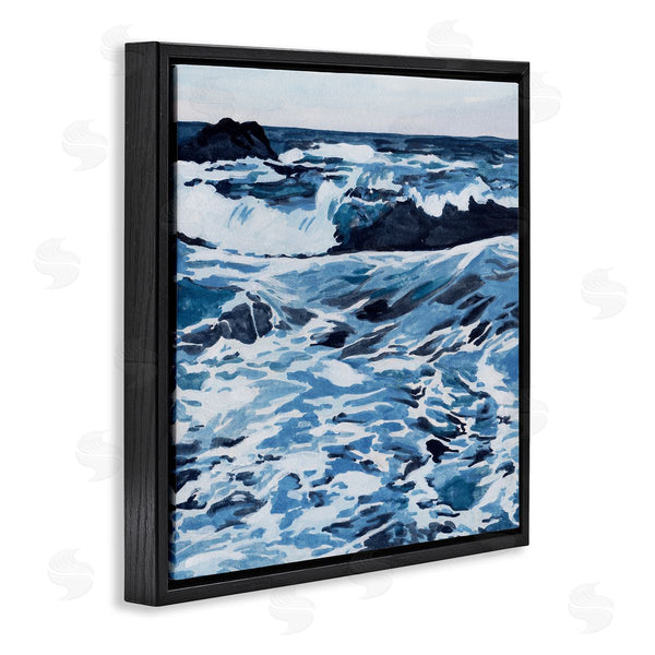 Stupell Industries Melissa Wang | Blue Coastal Waves