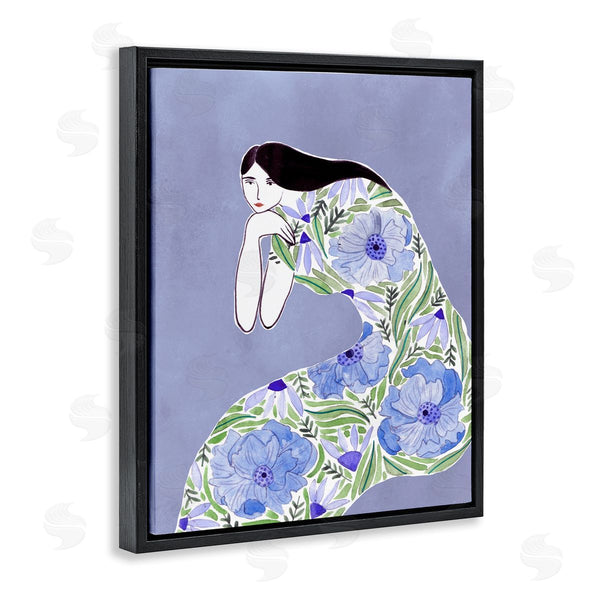 Stupell Industries Melissa Wang | Blue Floral Dress