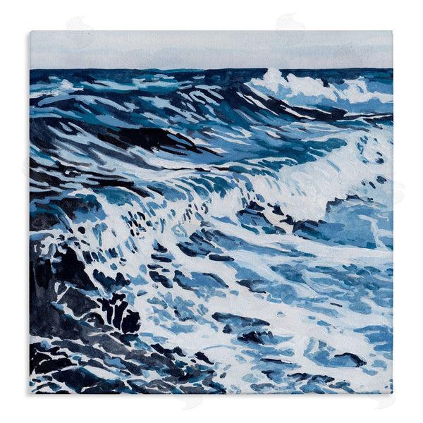 stupell industries Melissa Wang | Blue Rolling Waves