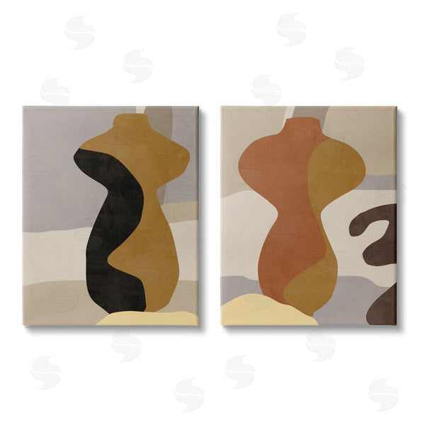 stupell industries Melissa Wang | Brown Boho Vases