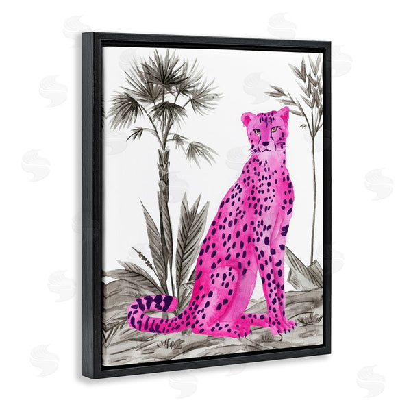 Stupell Industries Melissa Wang | Neon Leopard Prowl