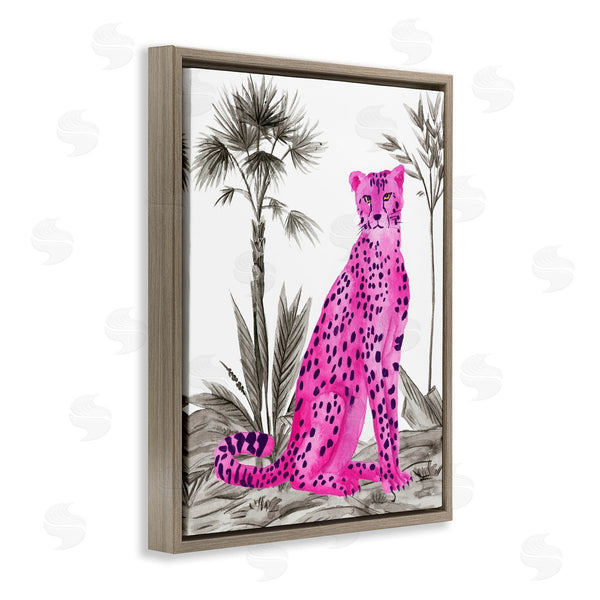 Stupell Industries Melissa Wang | Neon Leopard Prowl