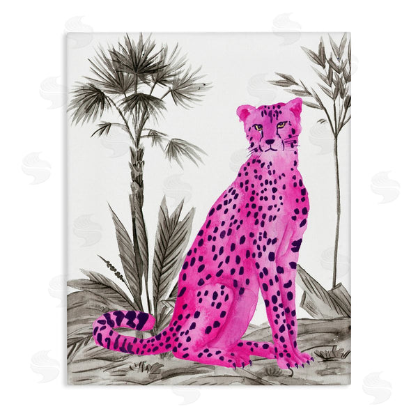 stupell industries Melissa Wang | Neon Leopard Prowl