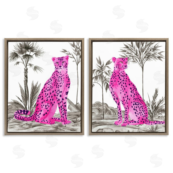Stupell Industries Melissa Wang | Neon Pink Leopard