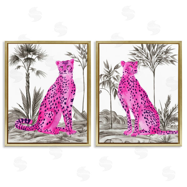 Stupell Industries Melissa Wang | Neon Pink Leopard