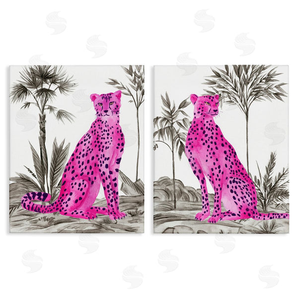 stupell industries Melissa Wang | Neon Pink Leopard