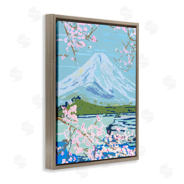 Stupell Industries Melissa Wang | Pixel Mount Fuji