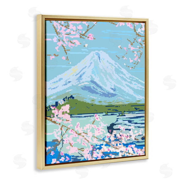 Stupell Industries Melissa Wang | Pixel Mount Fuji