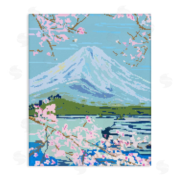 stupell industries Melissa Wang | Pixel Mount Fuji