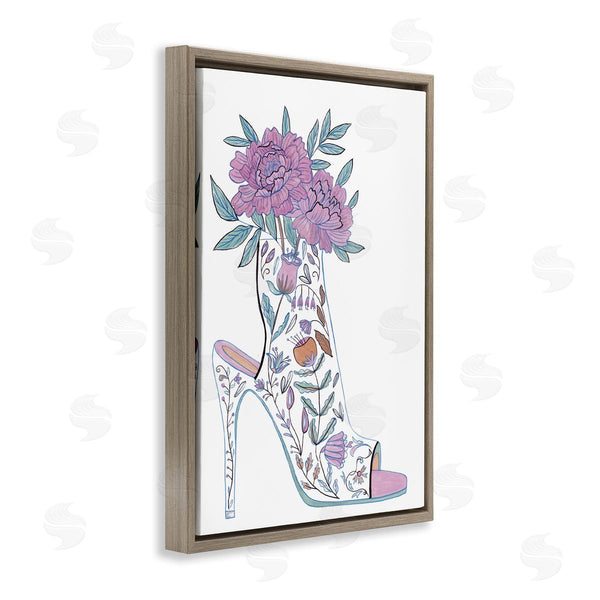 Stupell Industries Melissa Wang | Shoe With Bouquet