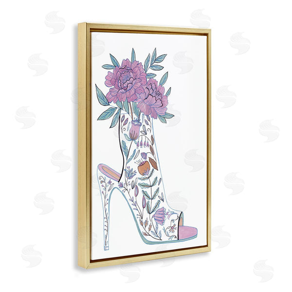Stupell Industries Melissa Wang | Shoe With Bouquet
