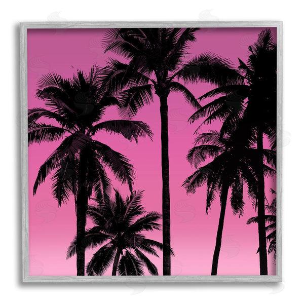 Stupell Industries Mia Jensen | Palm Trees & Pink Sky