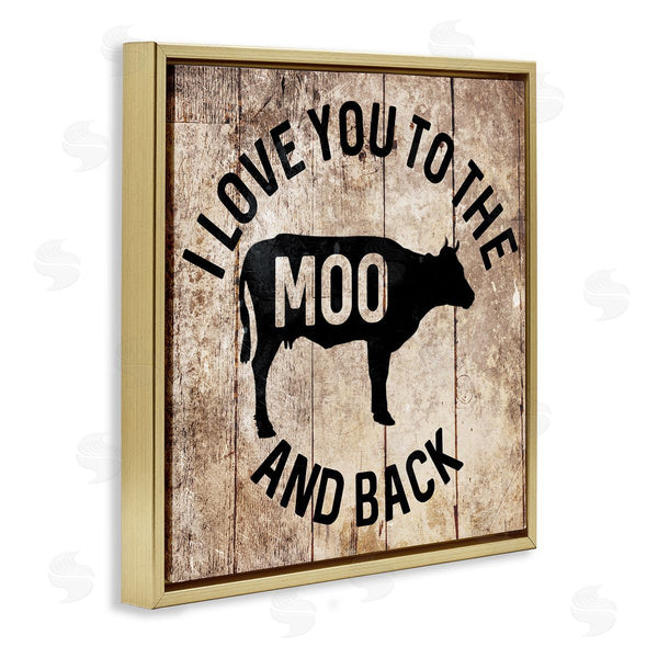 Stupell Industries Milli Villa | Moo & Back Funny Cow