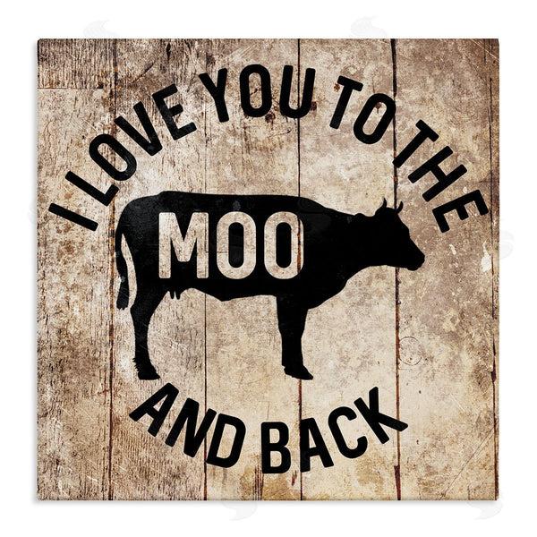 stupell industries Milli Villa | Moo & Back Funny Cow