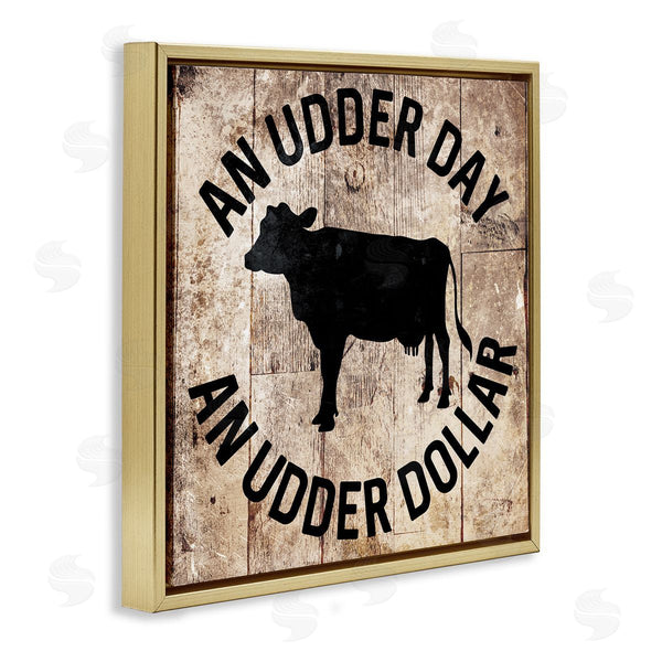 Stupell Industries Milli Villa | Udder Day Funny Cow