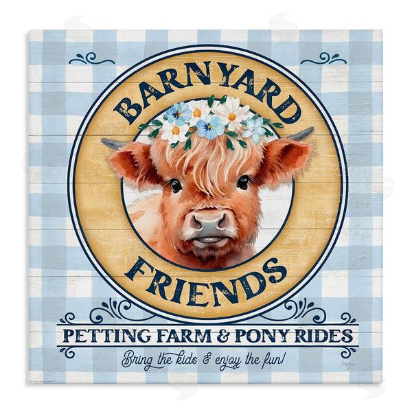 stupell industries Mollie B. | Barnyard Friends Plaid