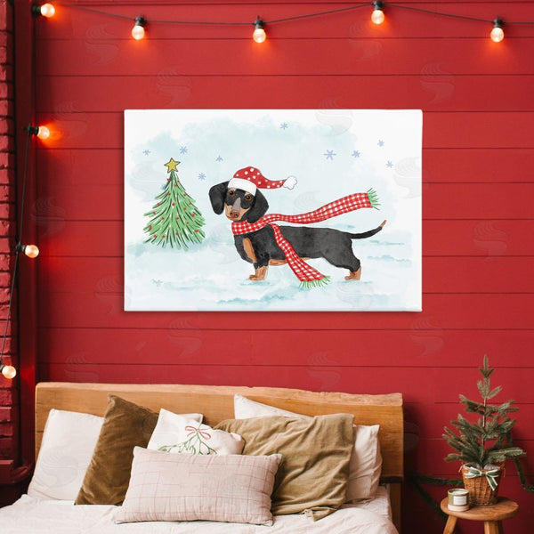 Stupell Industries Mollie B. | Dachshund With Scarf