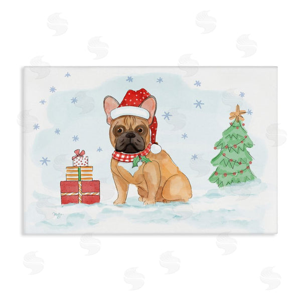 stupell industries Mollie B. | Holiday Dog in Snow
