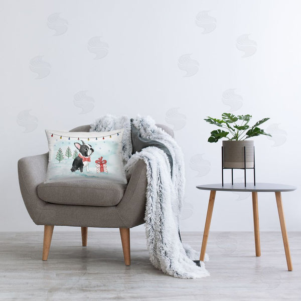 Stupell Industries Mollie B. | Snowy Boston Terrier