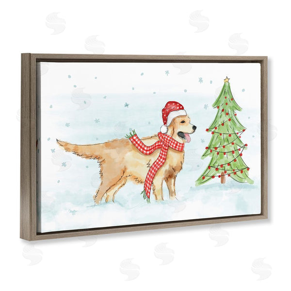Stupell Industries Mollie B. | Snowy Labrador Scene