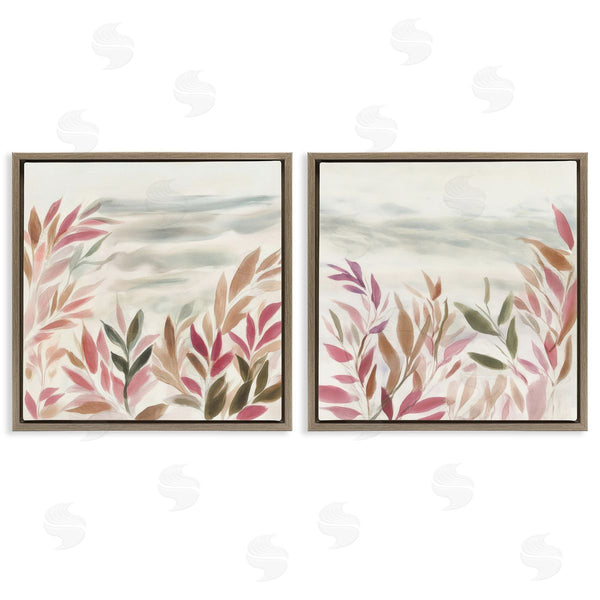 Stupell Industries Mona Grace | Leafy Muted Subtlety