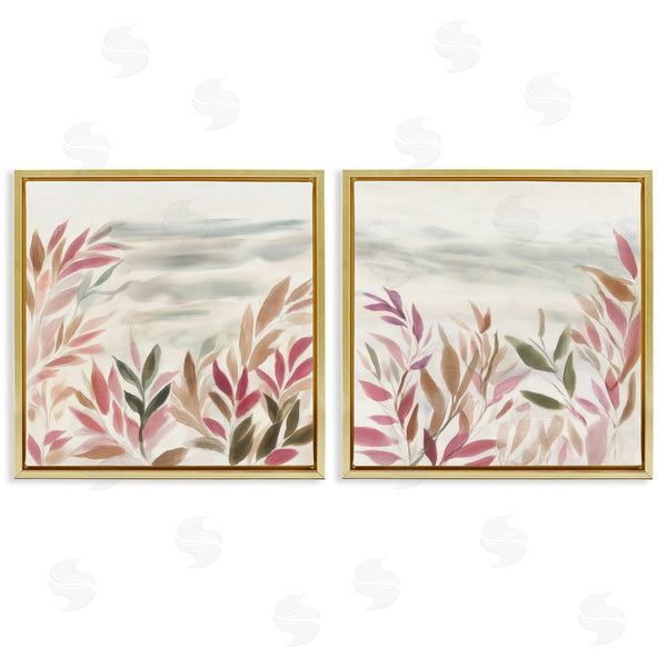 Stupell Industries Mona Grace | Leafy Muted Subtlety